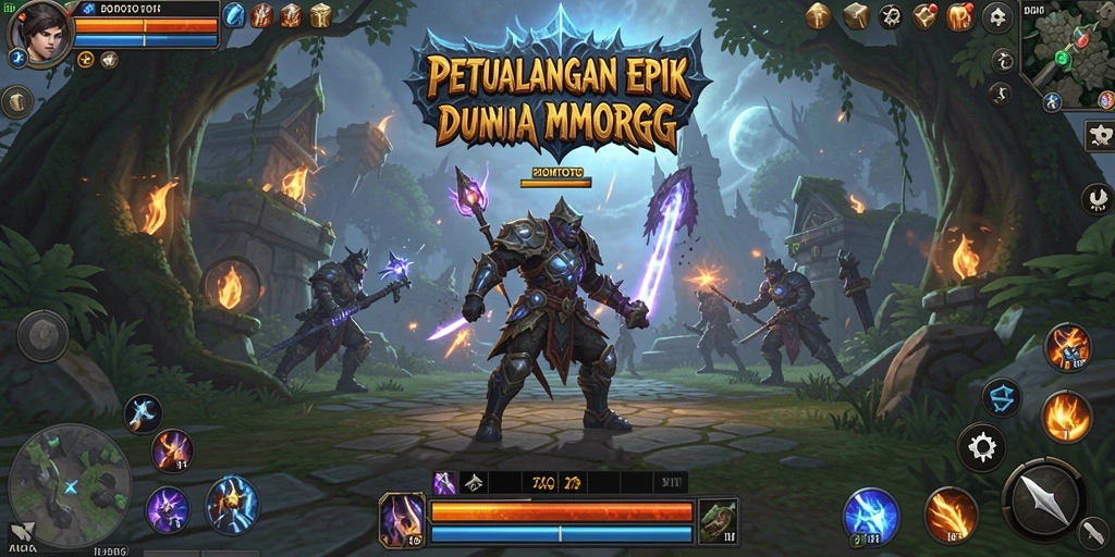 Screenshot menampilkan aksi seru dalam gameplay MMORPG BOMTOTO.