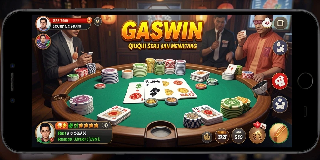Gameplay seru permainan QiuQiu di GASWIN.