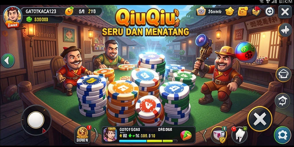 Tampilan screenshot permainan QiuQiu GATOTKACA123 yang menarik.