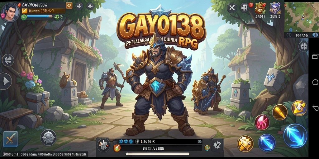 Screenshot GAYO138 menunjukkan aksi seru dalam pertarungan RPG.