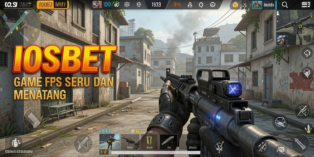Screenshot gameplay <strong>IOSBET</strong> menampilkan aksi tembak-menembak yang intens.