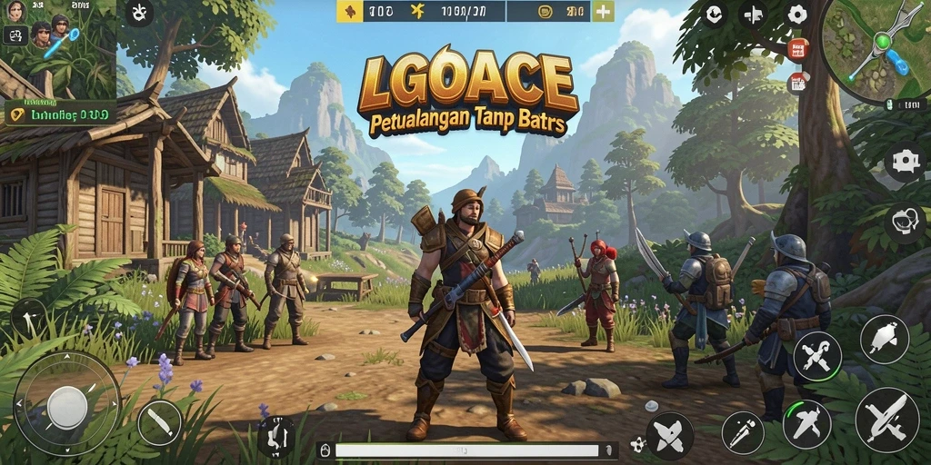 Tampilan gameplay LGOACE yang menarik dalam dunia terbuka.
