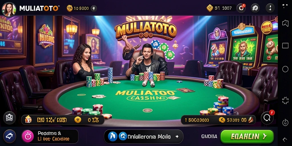 Tampilan menarik dari gameplay langsung di MULIATOTO.