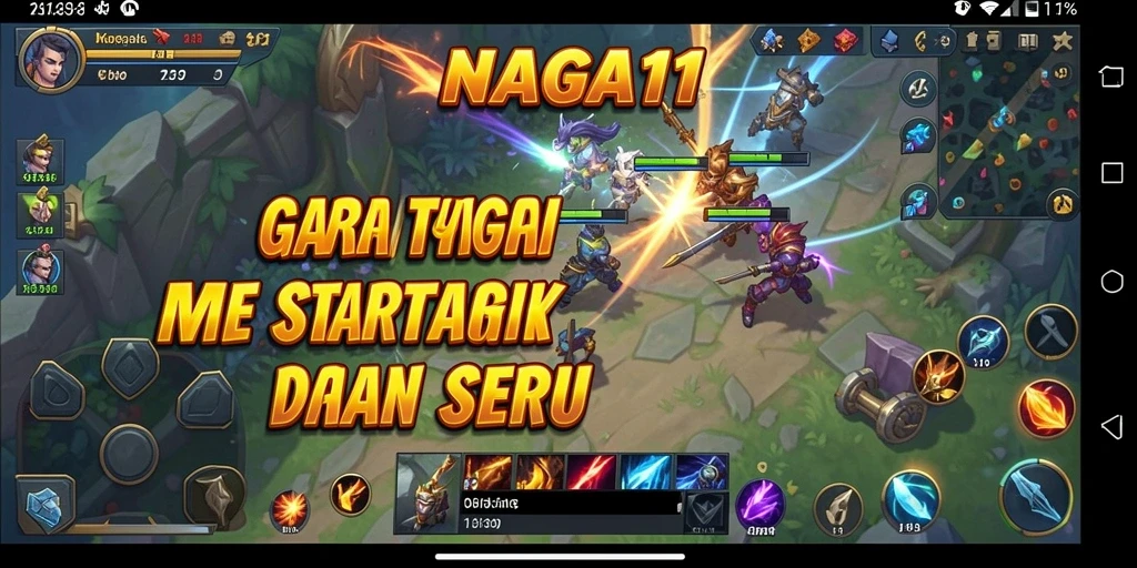 Tampilan gameplay seru di NAGA11 dengan strategi mendalam.