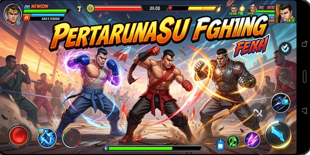 Tangkapan layar gameplay mengasyikkan di NEWIDN dengan pertarungan dinamis.