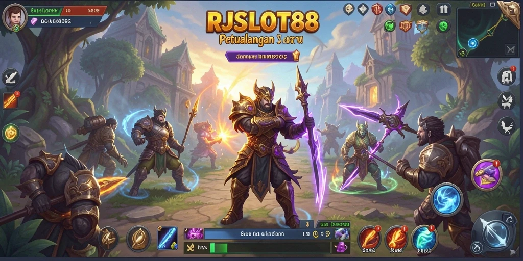 Tampilan gameplay yang menarik dan dinamis di RJSLOT88