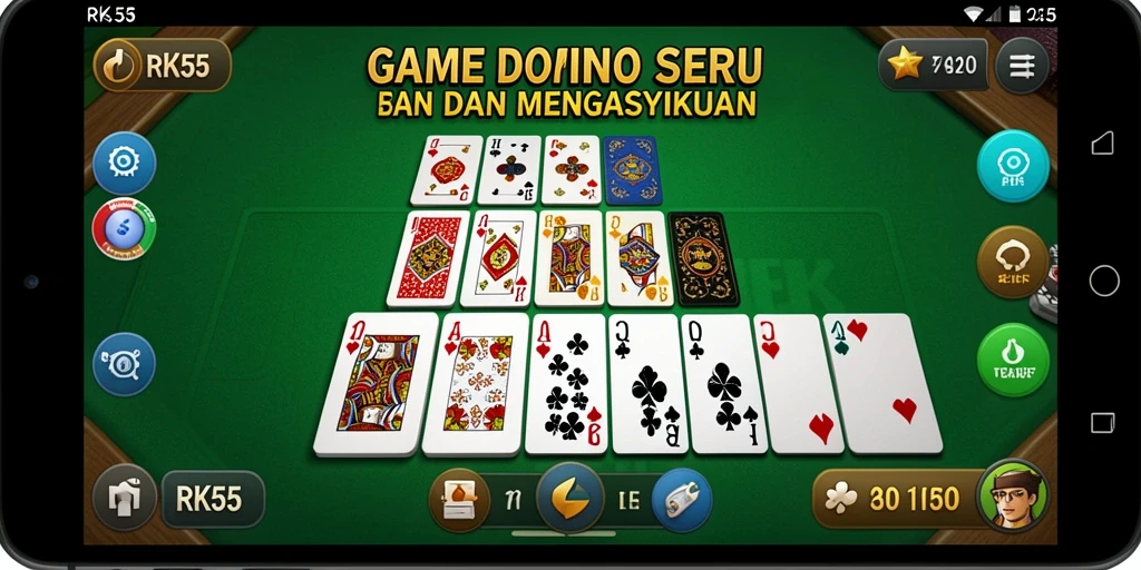 Menampilkan gameplay seru dan interaktif dari RK55.