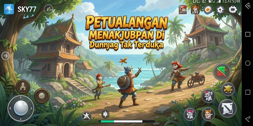 Tampilan gameplay <strong>SKY77</strong> yang penuh aksi dan petualangan menarik.